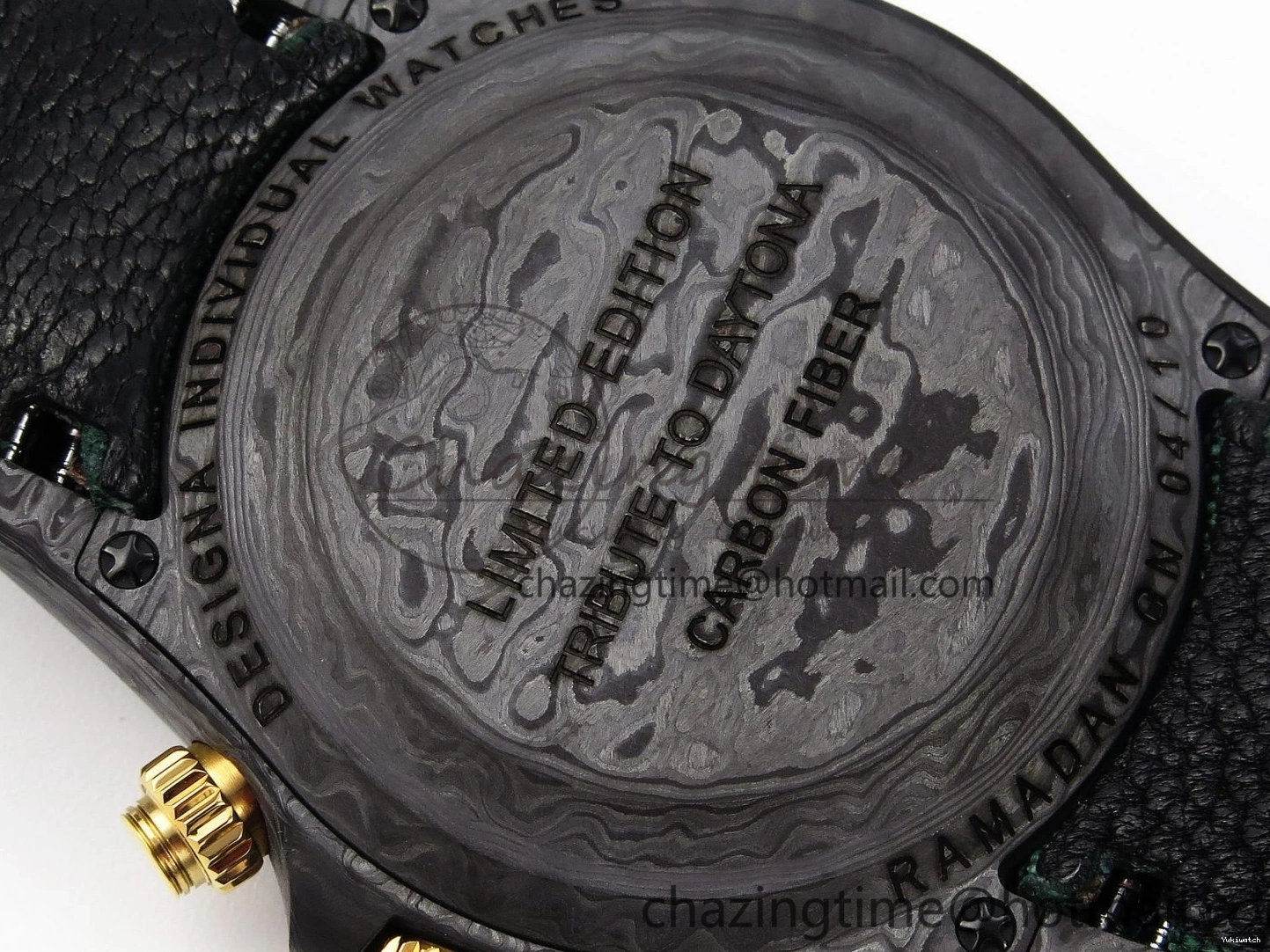 Nylon A7750 on YG DIW Dial Carbon Green Case Green Edition Daytona and Bezel Strap DIWF 0428